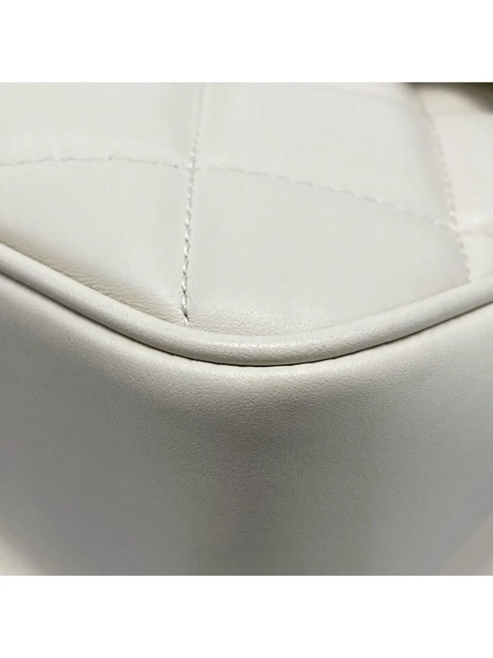 Gucci Shoulder Bag Deco Chain Ivory Leather
